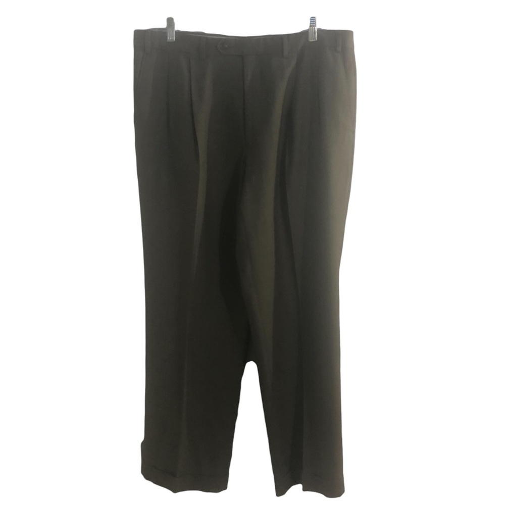 Ralph Lauren Men’s dress pants green khaki pleated, 36 x 29